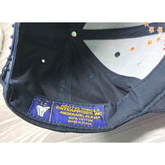 Skagway Alaska Arctic Circle Snapback Hat Black Cap Big Dipper Stars - Picture 4 of 8